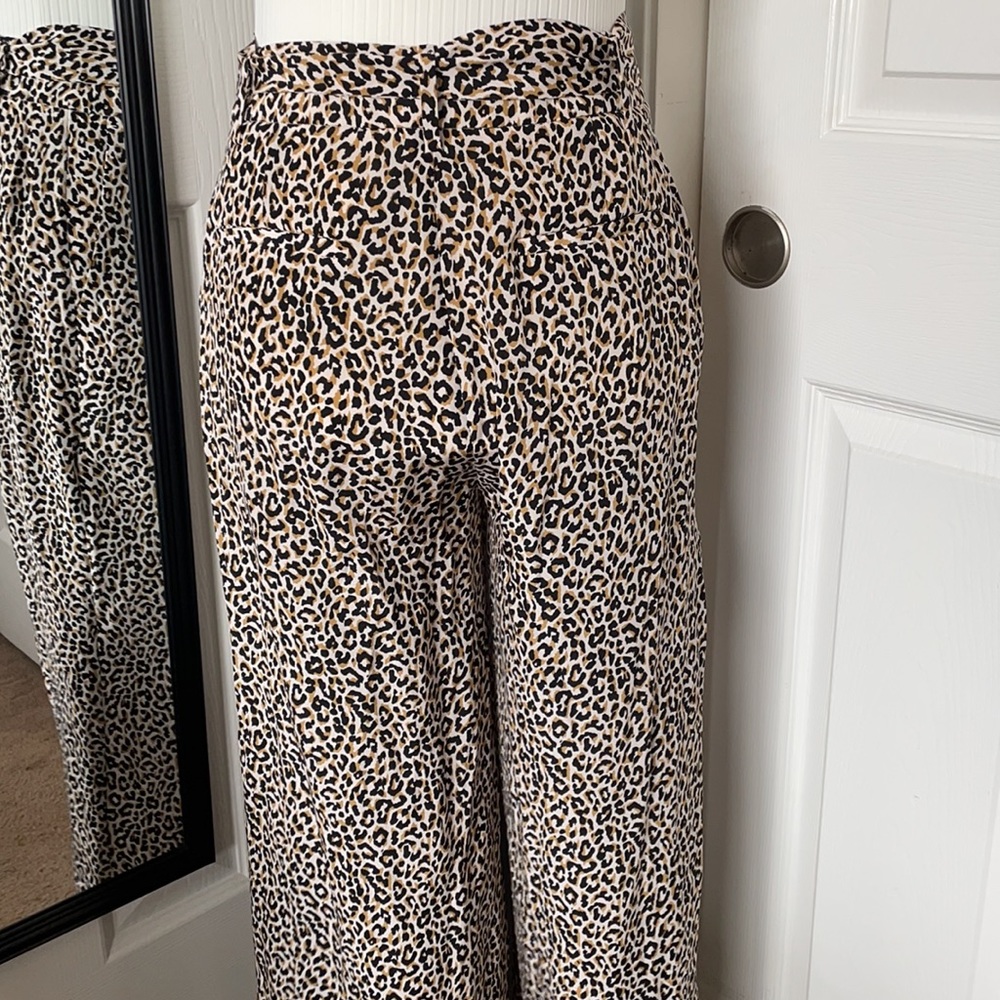 J.Crew Leopard Print silk pants - Picture 8 of 11